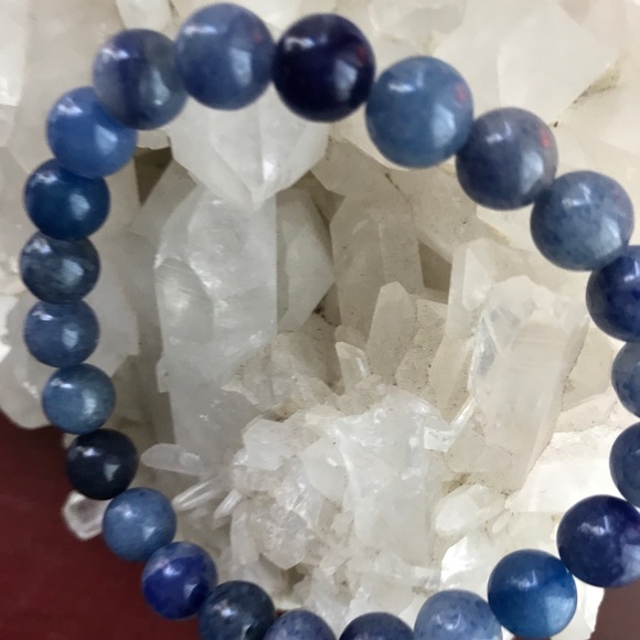 Genuine Tanzanite 8 mm gemstone bracelet - Picture 2 of 7